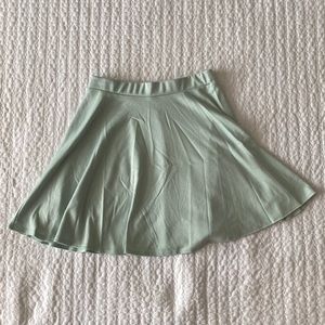 Mint green skater skirt
